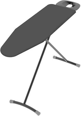 COLOMBO Flamingo | Asse da Stiro Regolabile 120x40 cm con Poggiaferro Rinforzato | Ampia Superficie, Fodera 100% Cotone Metallizzato, Struttura Stabile e Robusta, Altezza fino a 95 cm | Made in Italy