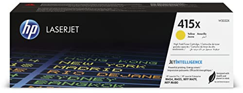 HP 415X (W2032X) Gelb Original Toner mit hoher Reichweite für HP LaserJet Pro M454, M479, XL