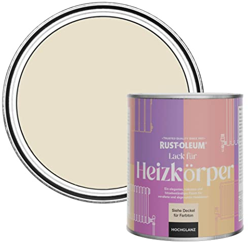 Rust-Oleum Beige Heat Resistant Radiator Paint in Gloss Finish - Longsands 750ml