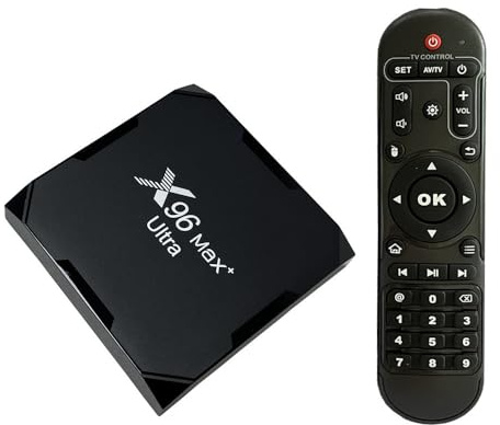 X96 Max Plus Ultra TV Box Android 11 Amlogic S905X4 4GB 32GB Soporte AV1 H.265 HEVC, 4K 60FPS 2.4G/5G WiFi BT4.0, USB3.0
