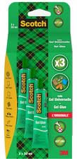 3 tubes de colle - Gel - Universelle - Scotch - Tous supports - 3x30ml