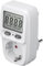 goobay 64589 Medidor de Energía Digital Básico/Medidor consumo eléctrico para Refrigerador, Lavadora, TV y Lámparas de Pie/Rango de Medición entre 0.5 W y 3680 W/Medidor de Consumo de Energía