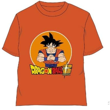 arlis T-Shirts à Manches Courtes Dragon Ball Z - Garçon Débardeur Dragon Ball Z (FR/ES, Âge, 6 Ans, Taille Normale, Short Sleeve T-Shirt-A)