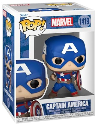 Funko Pop! Marvel: New Classic - Captain America - Collectable Vinyl Figure - Gift Idea - Official Merchandise - Toys for Kids & Adults - Comic Books Fans - Model Figure for Collectors
