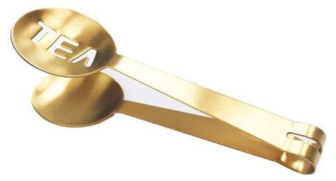 Pinza spremiagrumi per bustine di tè, filtri da tè, pinze per bustine di caffè, pinze in acciaio inox per bustine di tè L per bustine di tè