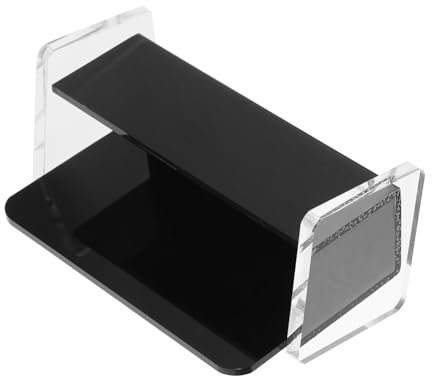 KICHOUSE Acryl Kartenhalter Visitenkartenhalter Namenskarten-halter Schreibtisch-organizer Kartenständer Visitenkartensockel Kartenregal Büro Zuhause