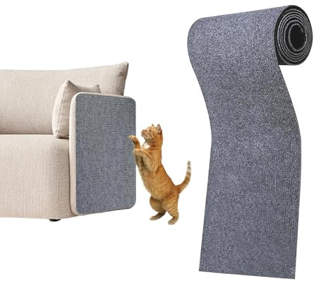 200cmx40cm Kratzmatte Katze,kratzschutz Sofa Katze,Kratzmatte Selbstklebend,Katzen kratzbrett,Katzen kratzmatte,kratzmatte,Katzenkratzbretter für Schützt Teppiche Sofa Möbel (A)