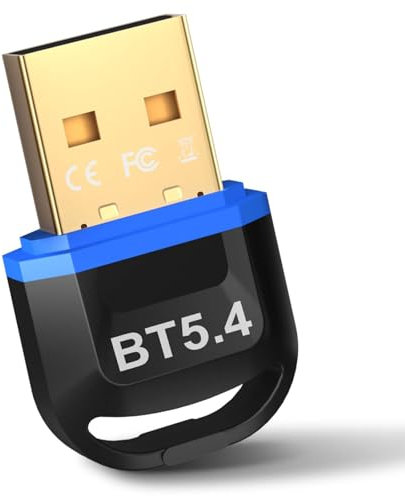 Hoppac Bluetooth Adapter PC, Bluetooth 5.4 USB Stick Dongle, Geringe Latenz, Kompatibel mit Windows 11/10/8.1/7, für Kopfhörer, Mäuse, Controller, Tastaturen, Drucker