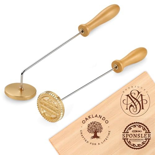 ROSEEKA Brandeisen für Holz – Holzbrandeisen, personalisierter Stempel für Holzbearbeitung, Grillen und Basteln, Erstellen Sie einzigartige Designs oder Text auf Holzgegenständen, perfekt für Bastler