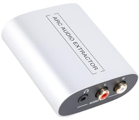 HDMI ARC Audio Extraktor, 18GPBS HDMI 1.4 Audio Separator Extraktor HDMI zu Koaxialer 3,5 Mm LR AV Audio Extraktor, Eingebaut in CEC Funktion