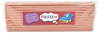 Plasticine 400 g, koppar #43, modelleringsmassa för animatorer och modellbyggare, lätt att forma, perfekt för skulpturer, modeller och stop-motion