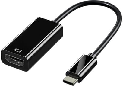 Adaptateur HDMI USB C 4K pour ordinateur portable, sortie vidéo haute résolution, alliage d'aluminium/ABS coulée, meilleure isolation thermique