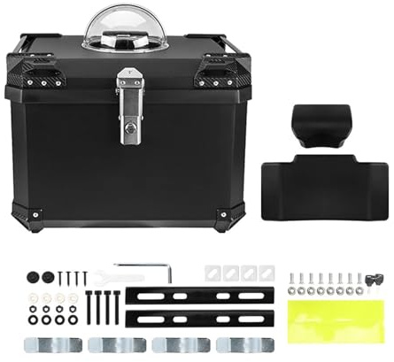 JKELPV Motorbike Storage Motorcycle Breathable Pet Box Universal Trunk Storage Top Case for BMW R1200GS R1250GS Fit for Honda Parts(70L Pet Box)