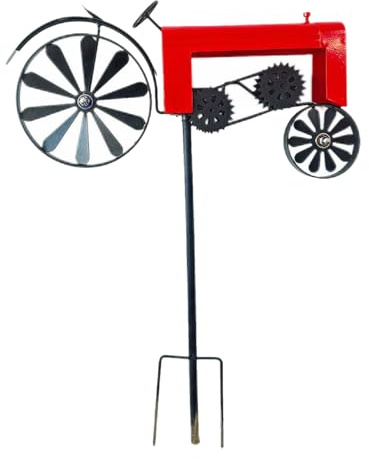 Yiohejy Garden Wind Spinners - Tractor Windmill for Lawn,Weather-resistant Wind Spinners for Garden Backyard Patio Porch Outdoor Spaces