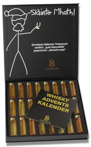 Whisky Adventskalender 24 x 20ml aus Schottland, Irland, USA und Kanada