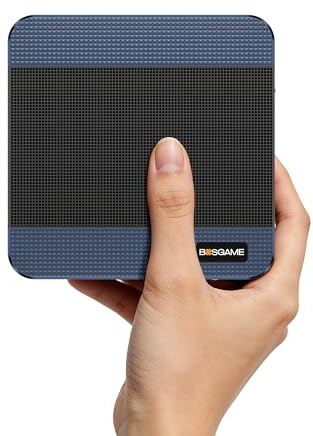 BOSGAME P3 MIX Gaming Mini PC, AMD Ryzen 7640HS (Up to 5.0 GHz), 16GB DDR5 RAM 512GB NVMe SSD Small PC, HDMI/DP/USB4, 8K Triple Display, Dual LAN, Wi-Fi 6E, Bluetooth 5.2, Mini Desktop PC