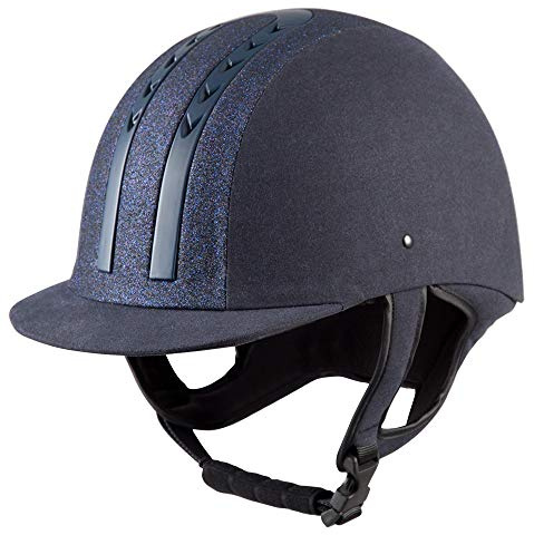 PFIFF 102539 E01-MZ - Casco de equitación, Color Azul Oscuro 52