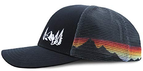 Grace Folly Trucker Hat for Men or Women- Many Cool Designs (Mountain- Mesh Print)