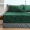 Michorinee Warme Fleece Spannbettlaken 140x200cm Cashmere Touch Kuschelig Flauschig Plüsch Flanell Bettlaken Spannbetttuch für Boxspringbett Topper Matratze bis 30 cm Hohe Dunkelgrün
