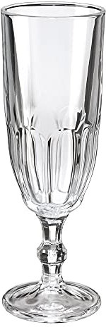Nordring Country Champagner-Gläser Sektkelche mit Stiel dickwandige spülmaschinenfeste Sektgläser 160 ml, transparent, Glas