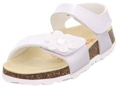 Superfit Mädchen Fussbettpantoffel 1000118 Sandale, Weiß 1010, 24 EU