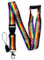 PAC Supplies Global STAFF Rainbow LGBTQIA+ Progress Pride Flag Lanyard With Detachable Buckle Clip, Mobile Phone Attachment & Safety Breakaway