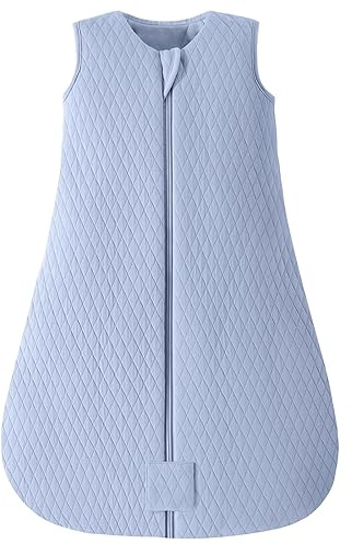 Yoofoss Saco de Dormir para Bebé de Invierno Algodón 2.5 TOG Manta Envolvente para Dormir Súper Cálido para Unisex Niñas Niños 0-6 Meses Azul