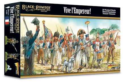 Warlord Games Vive L'Empereur! (französische Halbinsel-Veteranen) Miniaturen für Schwarzpulver, sehr detaillierte napoleonische Ära für Tisch-Kriegsspiele, 28 mm