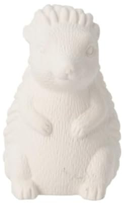 Dekofigur Weiß Maus Fuchs Igel Eichhörnchen Porzellan Sitzend 8 cm Herbst Deko, Form:Igel