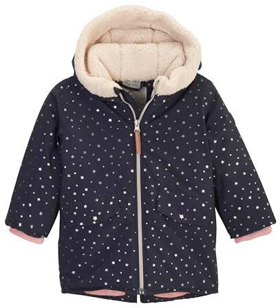 first instinct by killtec Niños Parka funcional/chaqueta de invierno con capucha FIOW 14 MNS PRK, dunkelnavy, 86/92, 42125-000