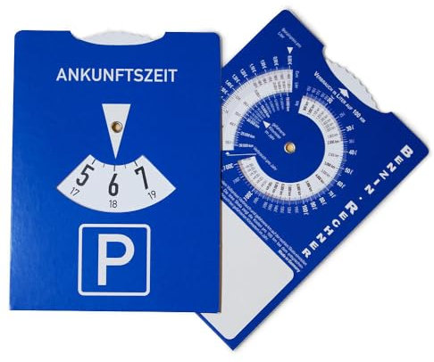 KARP 2 discos de aparcamiento para coche con calculadora de consumo y gastos de combustible sin publicidad