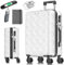 KESSER® Reisekoffer 84L Koffer ABS Hartschalenkoffer mit Zahlenschloss, Kofferwaage & Reisebrieftasche 360° Rollen | Rollkoffer für Business & Reise Trolley mit Teleskopstange & Tragegriff Snow White