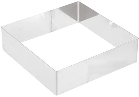 INOOMP Stampo Torta in Acciaio Resistente Anello Per Mousse Torta Stampo Per Biscotti e Dolci Riutilizzabile e Resistente Alle Alte Temperature