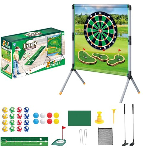 Juego De Golf De Jardín Para Toda La Familia, Kit Completo Para Actividades Exteriores, Divertidas Y Deportivas, Perfecto Para Jardín, Playa, Picnic O Campamento, Dirección Divertida Para Niños Y Adul