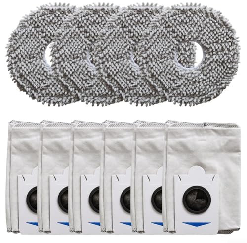 Juego completo de bolsas de polvo y trapos para fregona Ecovacs para DEEBOT para T30S diseñado para el máximo rendimiento