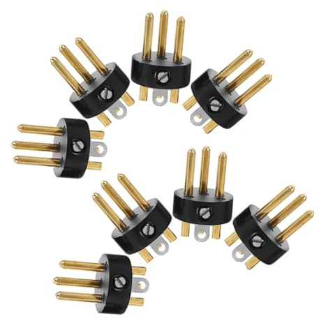 DECOMELODY Adaptador XLR Macho de 3 Pines para Micrófono 8 Piezas, Material Metálico y Abs, Diseño Versátil Compatible Equipos de Audio y Amplificadores Ktv