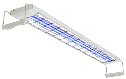 Runheo Akvariebelysning LED-lampa 80–90 cm aluminium IP67, vattentät, dimbar med dagsljus, månljus, timer för sötvatten, havsvatten rev, akvarium, växt, tillväxt