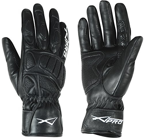 A-pro Ladies Soft Fleece Lined Leather Gloves Touring Scooter Motorbike Motorcycle XS