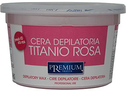 CERA DEPILATORIA AL TITANIO ROSA 350 ml IN MICROONDE IN 3 MINUTI SCALDACERA IN 20 MINUTI PROFESSIONALE