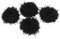 sourcingmap 3cm Breite Nylon, Schwarz Haargummi Pferdeschwanz-halter für Dame 4 Stück DE de