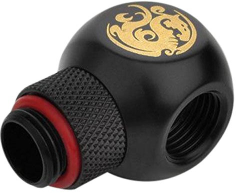 Bits Power Cooled PC Fitting Personal Computer Water Reservoir Sled Tube Compression Rotary Screw Adapter Extender Expansion Parts (BP-CBTR-C)