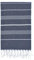 Toallas de playa de baño turcas Peshtemal, secado rápido y fácil, para ducha, baño de vapor, spa, piscina, gimnasio y yoga, 100% algodón, 100 cm x 180 cm (azul marino)