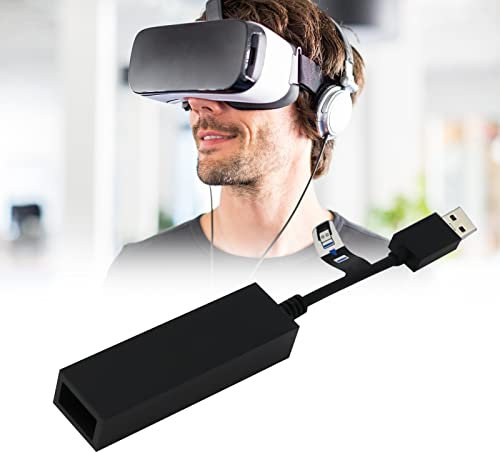 Nizirioo PS5 VR Kamera Adapter: PS5 VR Adapter, PS5 VR Adapterkabel, PS5 Adapter VR Brille, Kompatibel mit PS4 Kamera zu PS5 Konsole auf dem PS VR Spiel, Schwarz