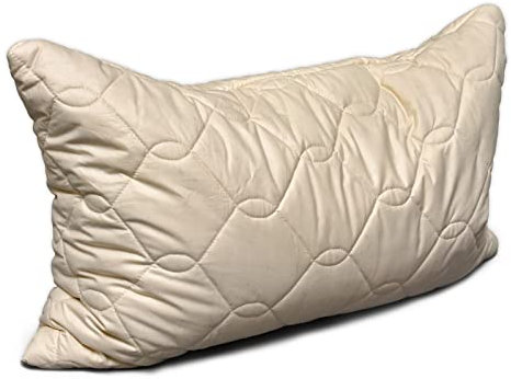 GIRAFFENLAND Bio Hirsekissen 40x60cm Komfort-extra Bio-Steppware + Bio Hirse mit zusätzlichem Inlett | ungefärbt und ungebleicht | Schlafkissen, Kopfkissen