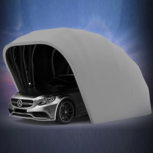 ZZYYZZ Tente de Voiture Mobile extérieure, abri de Voiture de Garage Simple télescopique Pliant en Acier Inoxydable, Couverture de Voiture de Tente d'activités de Pluie de Protection