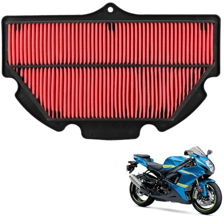 BIUGERCN Filtro de aire de motocicleta, filtro de admisión para moto deportiva, filtro de aire para GSXR 600-750cc k6 k7 k8 k9 COD 77126103 rif. orig. 13780-01H00-000