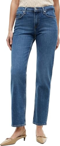 Tommy Hilfiger Damen Jeans Hose Classic Straight Fit, Blau (Nos Mid Blue), 34W/27L