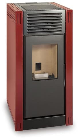 TJ - Estufa de Pellets Modelo EVA de 7 kW - Color Burdeos