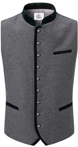 HerzSticht Gilet de Costume Traditionnel Homme (modèle: Samerberg)