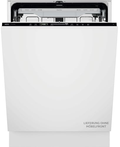Vollintegrierter AEG 8000 XXL Geschirrspüler, 60cm, smarte WiFi Spülmaschine, vielseitige Körbe & sichere Glasreinigung, 5cm mehr Innenraum, 40 dB mit ExtraSilent, nur 8,4L Wasserverbrauch, GI8700B2SO